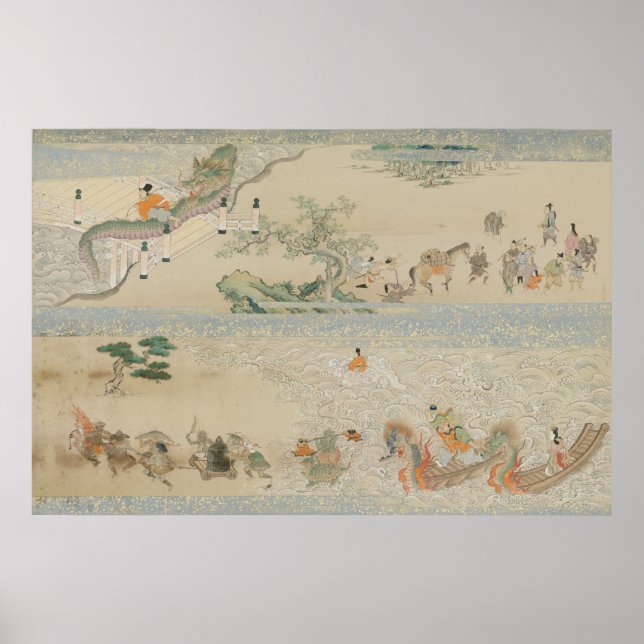 Zwei Panels von Scroll Poster (Vorne)