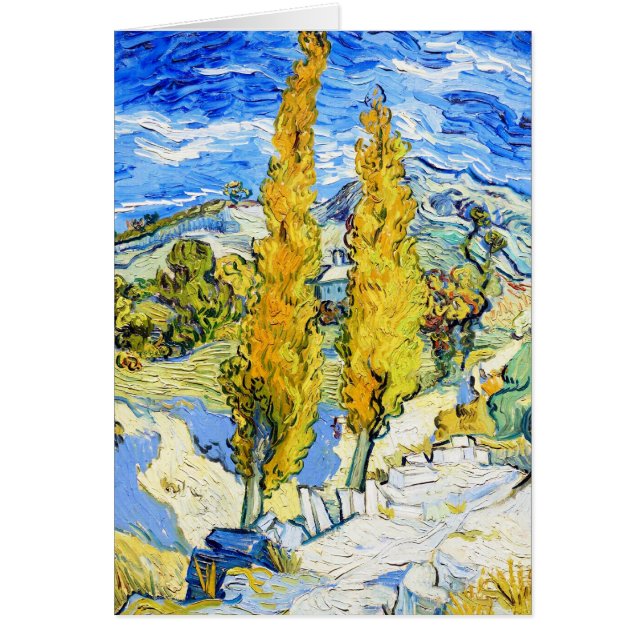 Zwei Pappeln auf einem Hügel Vincent van Gogh (Vorne)