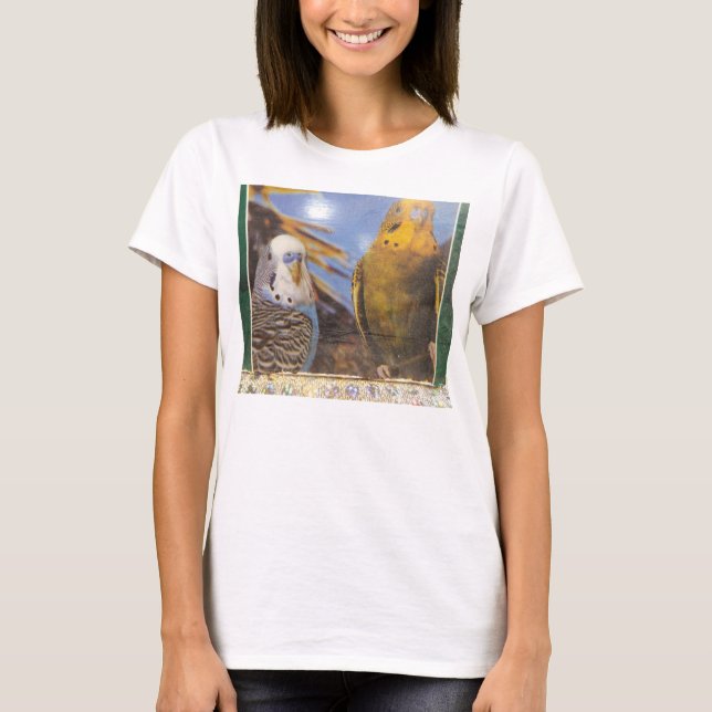 ZWEI PARAKEETS-SHIRT T-Shirt (Vorderseite)