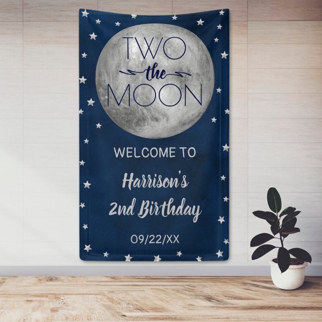 Zwei Party zum 2. Geburtstag Banner (Von Creator hochgeladen)