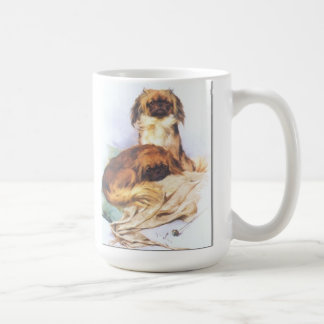 Zwei Pekingese Tasse