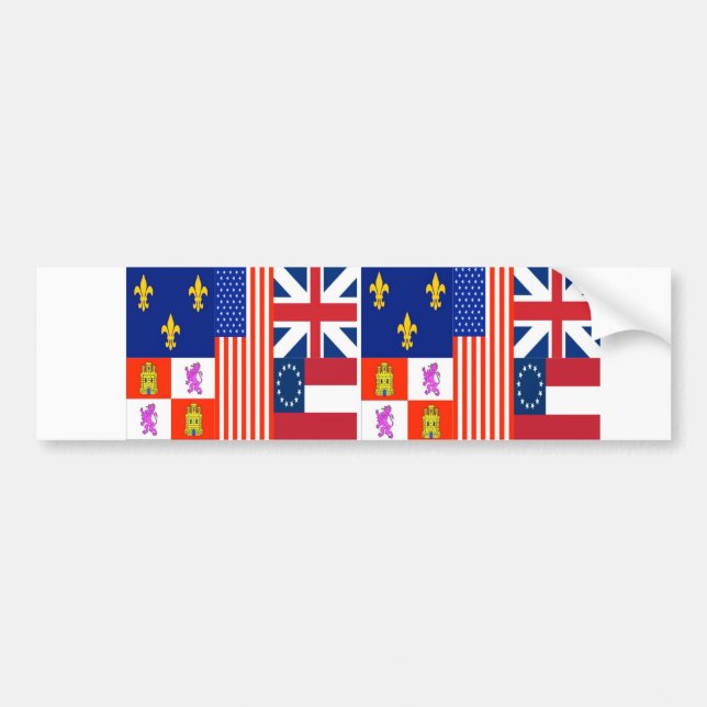 ZWEI Pensacola-Flagge Autoaufkleber (Vorne)