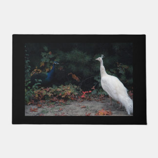 Zwei Pfau-Tür-Matte Fußmatte
