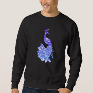 Zwei Pfauen Süße Vögel Tier Grafik Sweatshirt