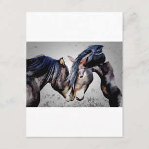 zwei Pferde in der Liebeeinladung, Einladung