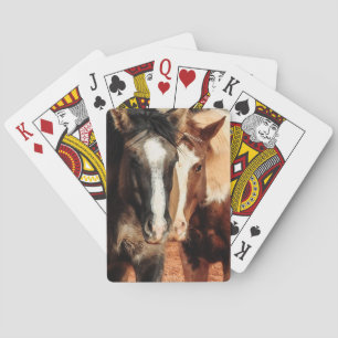Zwei Pferdespielkarten Spielkarten