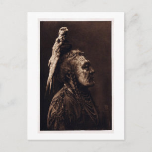 Zwei Pfiffe, ein Crow-Medizinmann. Postkarte