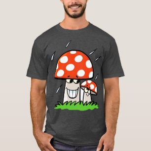 zwei Pilze im Regen T-Shirt