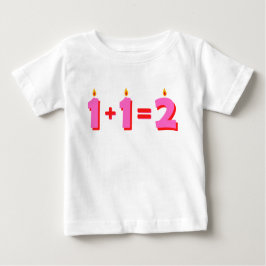 Zwei Pink 2. Geburtstags Baby Girl T - Shirt