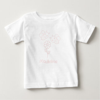 Zwei Pink Baby Hummeln Eine rosa Daisy Name hinzuf T-shirt