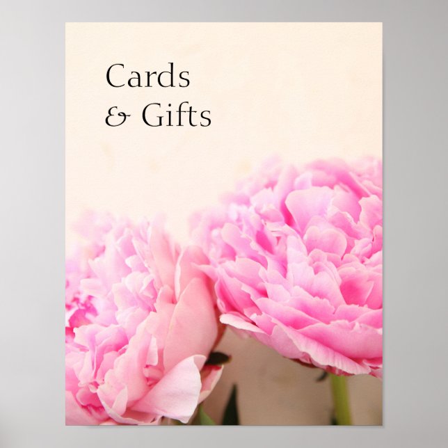 Zwei Pink-Karten-Pop-Karten-Geschenke Poster (Vorne)