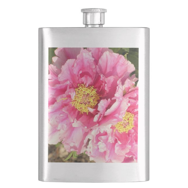"ZWEI PINKSPIELE" / 8 OZ. STAHLFLASCHE FLACHMANN (Vorderseite)