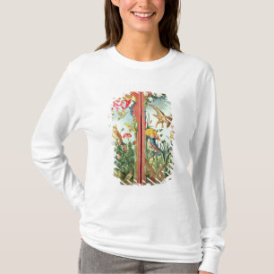 Zwei Platten Teppich hergestellt in eine Falte T-Shirt