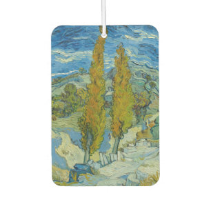 Zwei Poplars in den Alpen von Vincent Van Gogh Autolufterfrischer