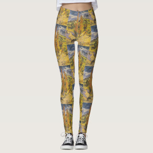 Zwei Poplars in den Alpen von Vincent Van Gogh Leggings