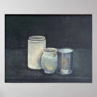Zwei Pots und eine Zinn Poster