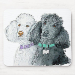 Zwei Pudel Mousepad
