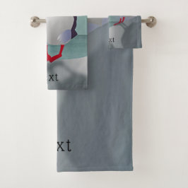 Zwei Puffins Design Badhandtuch Set