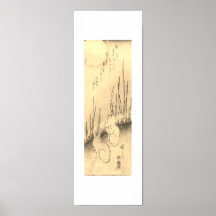 ZWEI RABBITS UND EIN MOONJAPANISCHER DRUCK