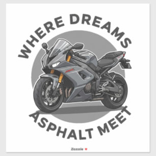 Zwei-Rad-Motorrad-Aufkleber-Kunst Aufkleber