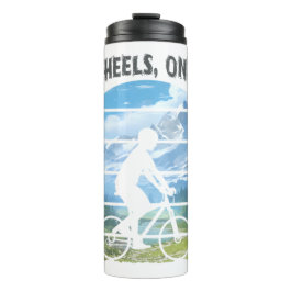 Zwei Räder, ein Soul. Radsport Thermosbecher