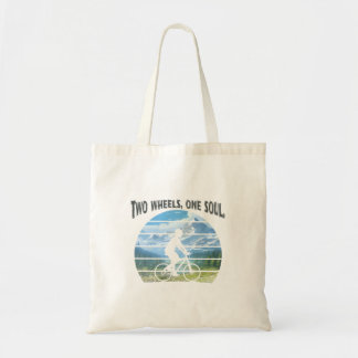 Zwei Räder, ein Soul. Radsport Tragetasche