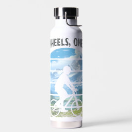Zwei Räder, ein Soul. Radsport Trinkflasche