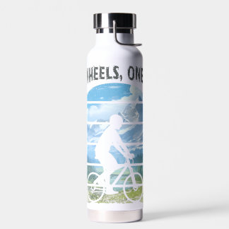 Zwei Räder, ein Soul. Radsport Trinkflasche