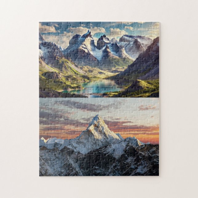Zwei Rätsel Puzzle (Vertikal)