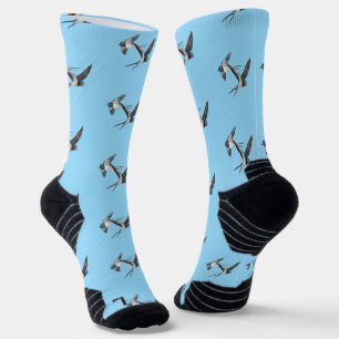Zwei Rauchschwalben Hochleistungs-Athletik Socken