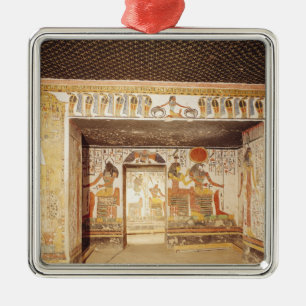 Zwei Räume vom Grab von Nefertari Ornament Aus Metall