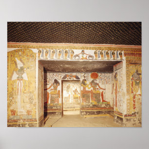 Zwei Räume vom Grab von Nefertari Poster