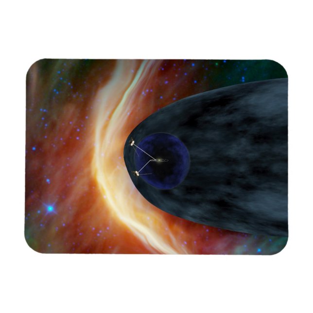 Zwei Raumschiffe der Voyager entdecken den turbule Magnet (Horizontal)