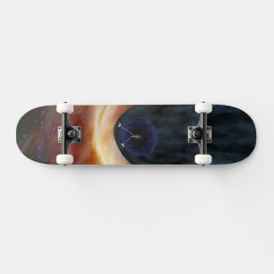 Zwei Raumschiffe der Voyager entdecken den turbule Skateboard