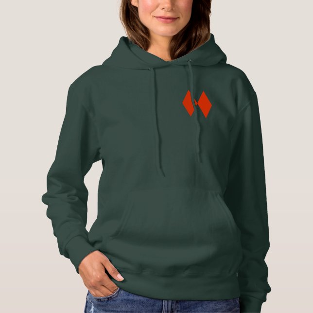 Zwei Rauten Hoodie (Vorderseite)