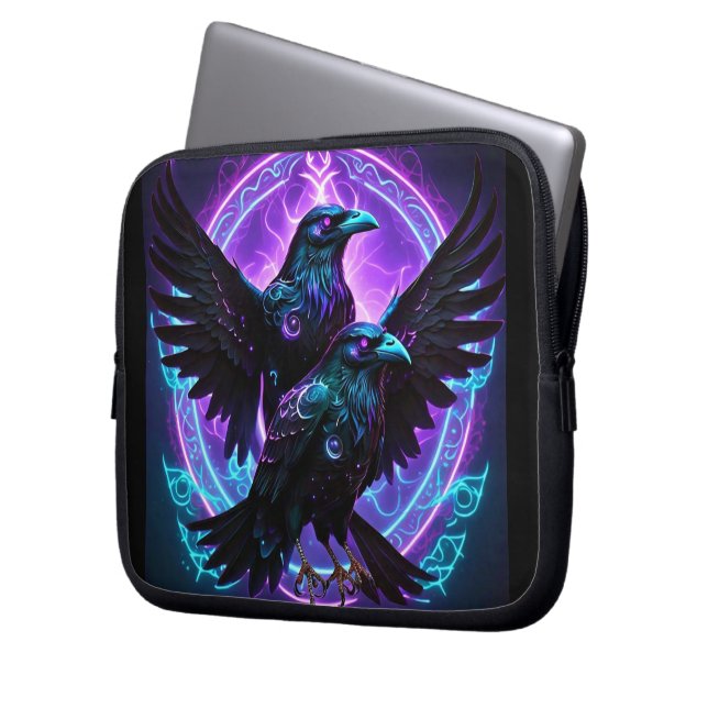 Zwei Ravens Electronics Bag Laptopschutzhülle (Vorderseite Links)