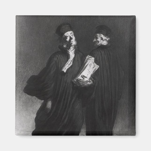 Zwei Rechtsanwälte, c.1862 Magnet (Vorne)