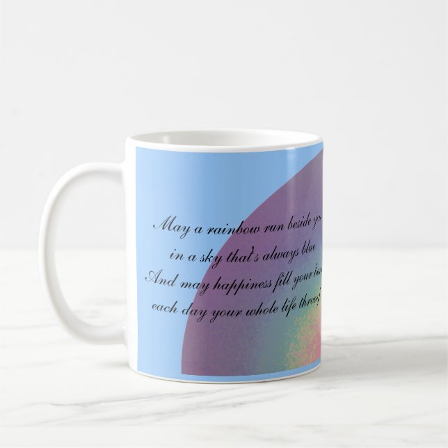 Zwei Regenbogenzitate - Tasse (Links)