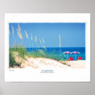 Zwei Regenschirme Poster