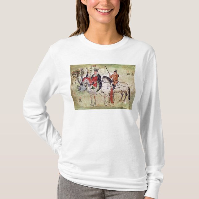 Zwei Reiter in einer Landschaft T-Shirt (Vorderseite)