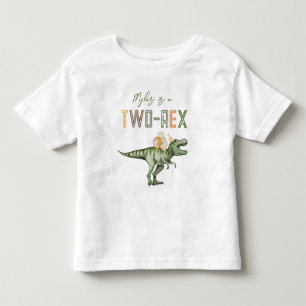 Zwei-Rex-Geburtstags-Party-Shirt Kleinkind T-shirt