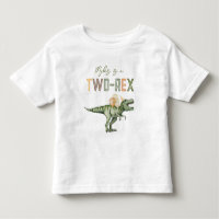 Zwei-Rex-Geburtstagsparty-Shirt