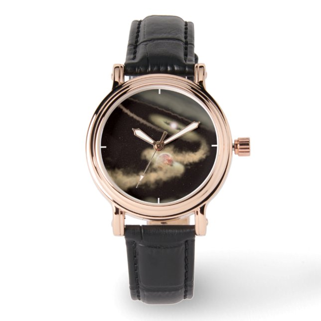 Zwei riesige Gasexoplanen, die einen jungen Star u Armbanduhr (Vorderseite)