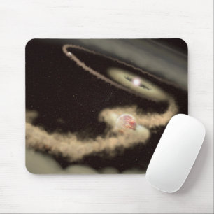 Zwei riesige Gasexoplanen, die einen jungen Star u Mousepad