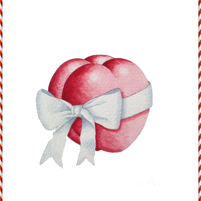 zwei romantische Herzen mit weißem Bogen Armbanduhr (Von Creator hochgeladen)