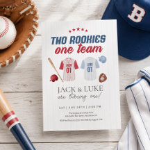 Zwei Rookies ein Team Baseball Twin Brother