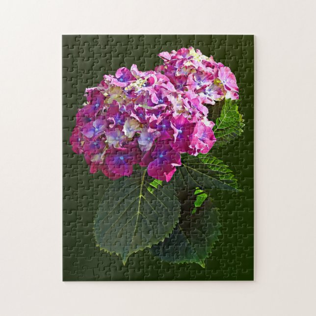 Zwei rosa Hydrangea Puzzle (Vertikal)