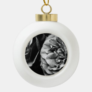 zwei Rose Keramik Kugel-Ornament