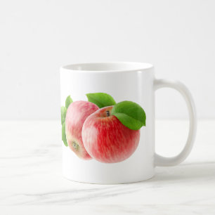 Zwei rote Äpfel Tasse