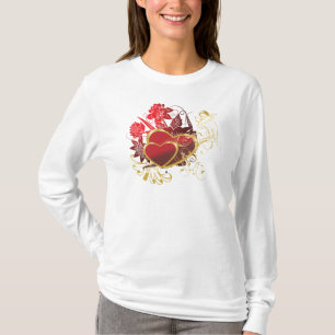 Zwei rote Herzen T-Shirt